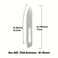 No. 60 Carbon Steel Replacement Blades