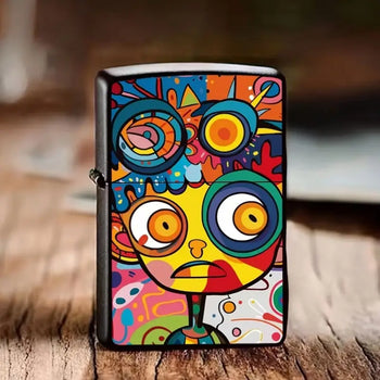 2D Art Design Iron Cigarette Case