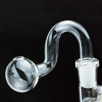 3.5″ U-Type Oil Burner Pipe w/ 14mm Glass Bubble Attachment