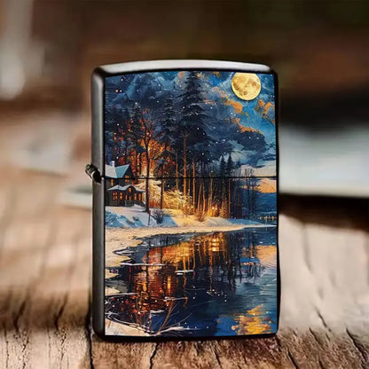 SHMMELZ Winter Landscape Artistic Refillable Lighter Shell