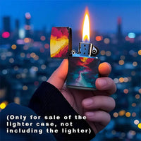 Abstract Art Refillable Metal Lighter Shell