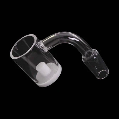 14mm 90 Degree Flat Opaque Bottom Domeless Banger - Male