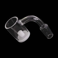 14mm 90 Degree Flat Opaque Bottom Domeless Banger - Male