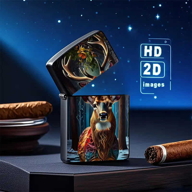 2D Retro Fantasy Deer Lighter Shell
