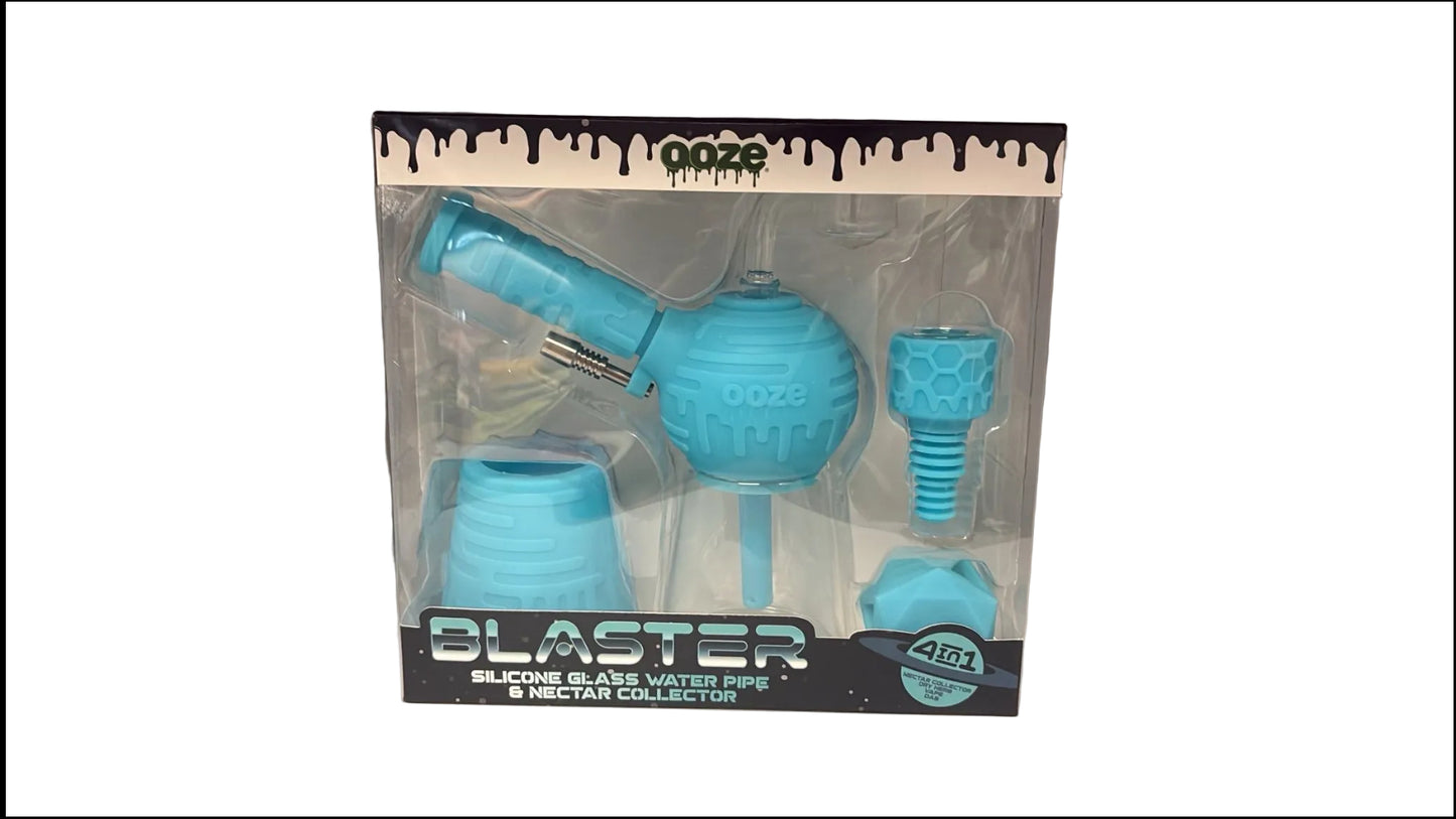 Ooze Blaster - Plate-forme hybride 4 en 1 en verre et silicone avec bang