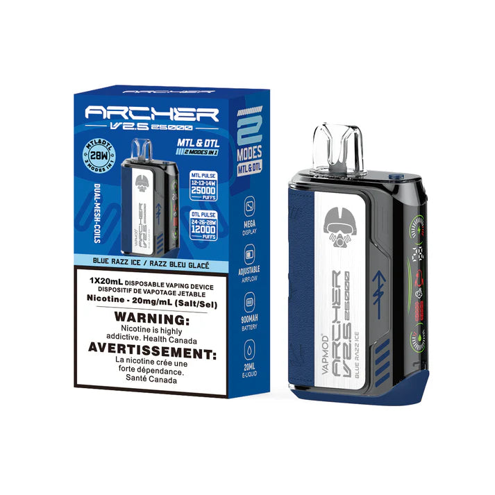 [CLEARANCE] VAPMOD Archer 2.5 25000 Puff Rechargeable Disposable Vape 20ml