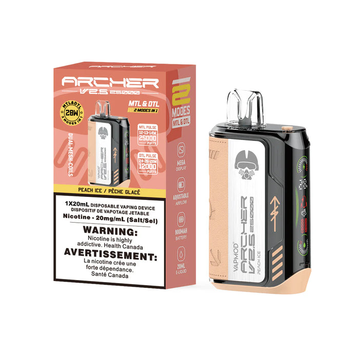 [CLEARANCE] VAPMOD Archer 2.5 25000 Puff Rechargeable Disposable Vape 20ml
