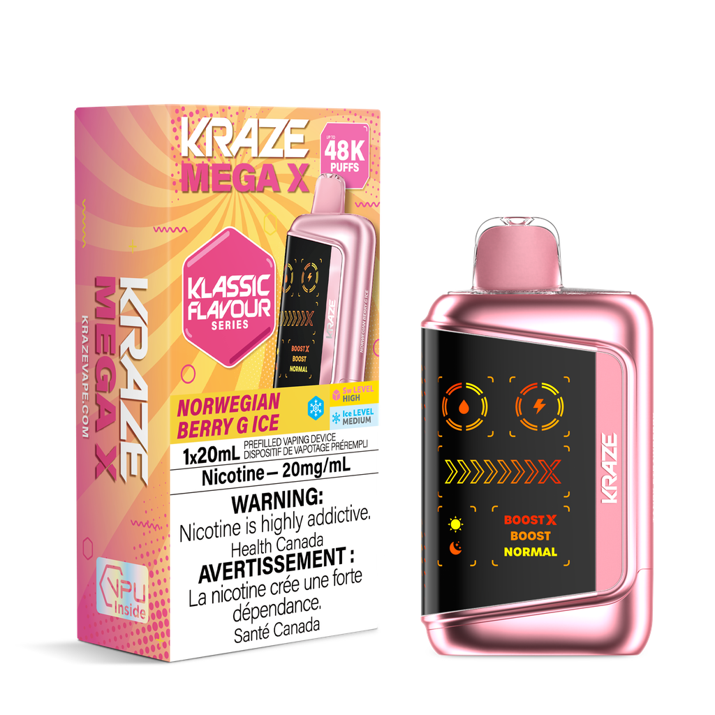 Kraze Mega X Rechargeable Disposable Vape 20mL