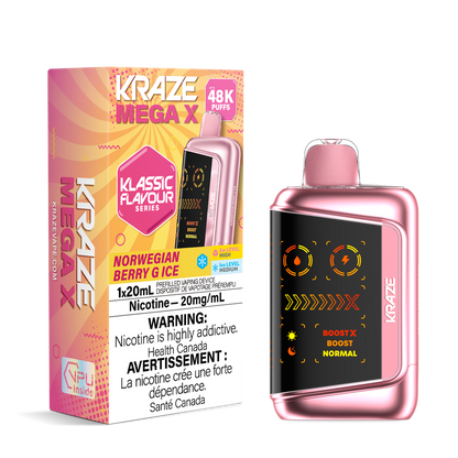 Kraze Mega X Rechargeable Disposable Vape 20mL