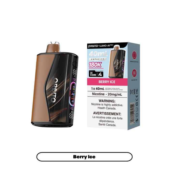 Orbito Lumo AI Pro 180K Disposable Vape 40mL