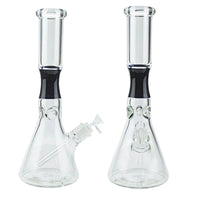 14″ 7mm Beaker Bong w/ Coloured Neck