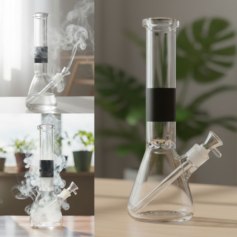 Xtreme - 14" 7mm Beaker w/ Coloured Neck