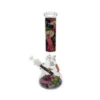 14″ 7mm Mushroom Design Exclusive License Glass Bong