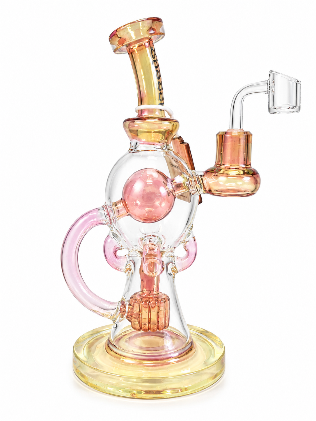 Cheech Glass 8" Fumed Recycler Rig