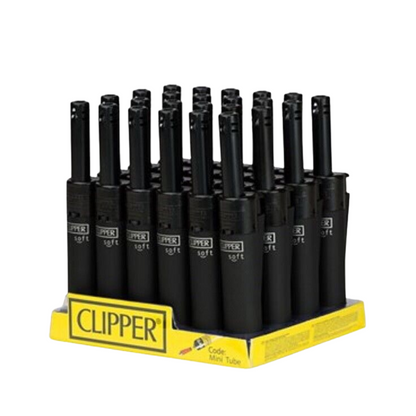 Clipper - Mini Tube Black Matte Lighter