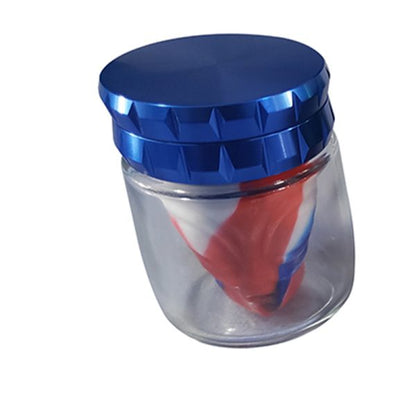 70mm 2-Part Glass Grinder w/ Storage Jar