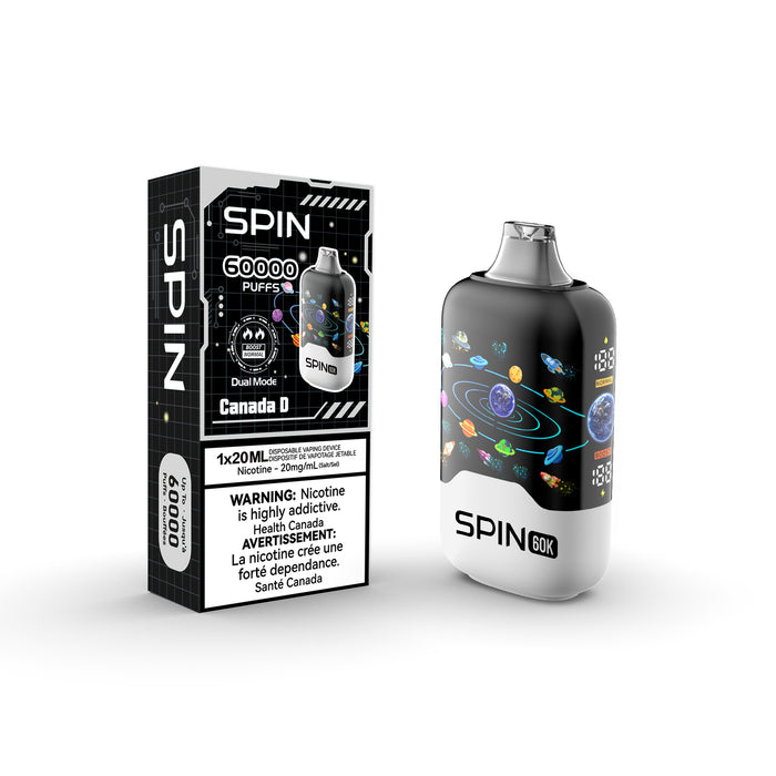SPIN 60K Rechargeable Disposable Vape 20mL