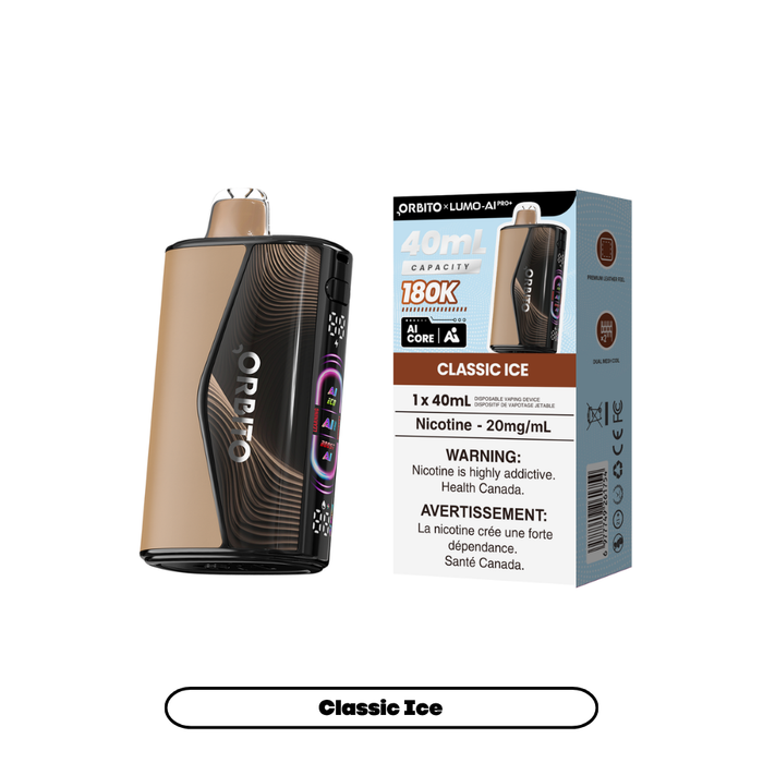 Orbito Lumo AI Pro 180K Disposable Vape 40mL