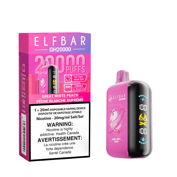 ELF Bar GH20000 Puff Vape jetable Canvape.com ELF Bar GH20000 Puff Vape jetable Canvape.com