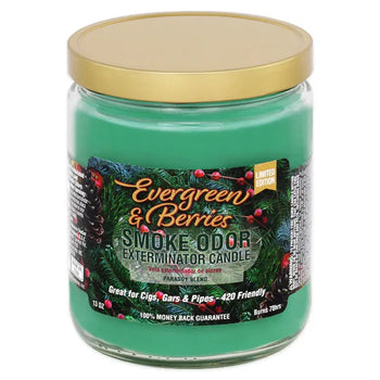 Smoke Odor - 13oz Evergreen & Berries Candle