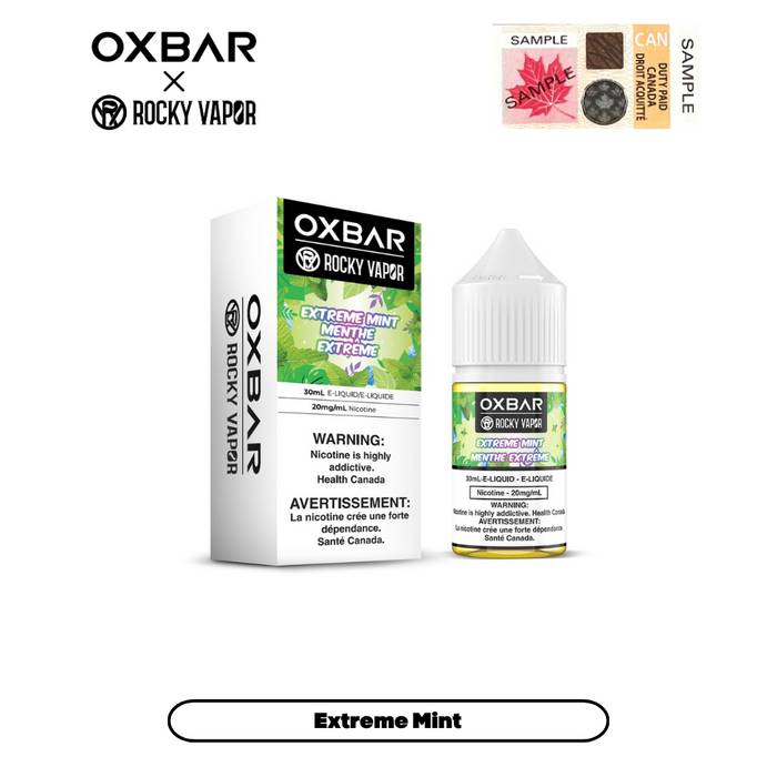 [CLEARANCE] Rocky Vapor x Oxbar E-Liquids - Extreme Mint