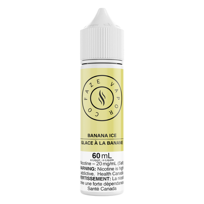 Faze Vapor Co 60mL Salts - Banana Ice