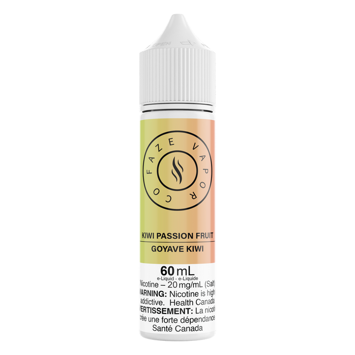 Faze Vapor Co 60mL Salts - Kiwi Passion Fruit (+Guava)