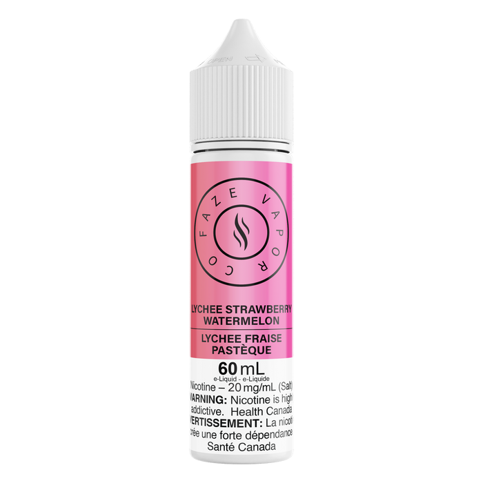 Faze Vapor Co 60mL Salts - Lychee Strawberry Watermelon