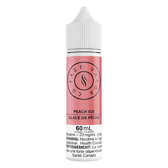 Faze Vapor Co 60mL Salts - Peach Ice