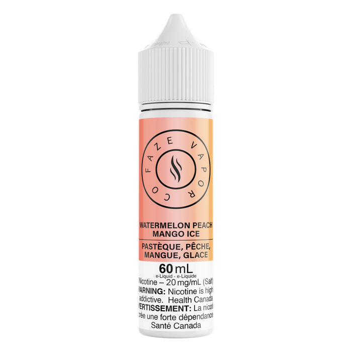 Faze Vapor Co 60mL Salts - Watermelon Peach Mango Ice