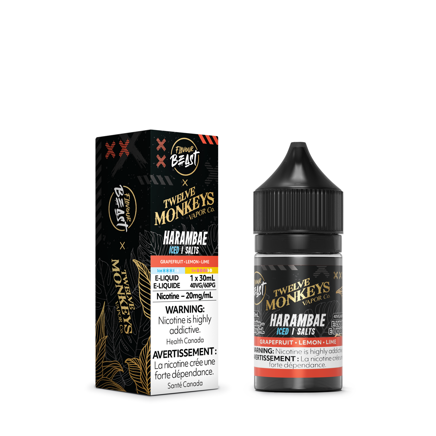 Flavour Beast x Twelve Monkeys E-Liquid - Harambae Iced