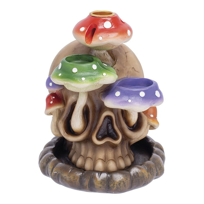 Fujima -Tri-Mushroom Skull Backflow Incense Burner 6