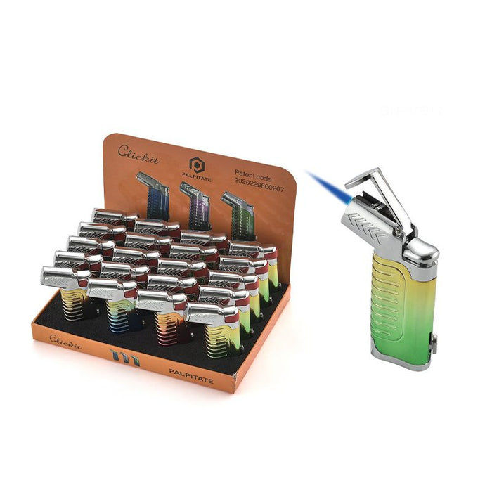 Click-It - Shiny Triple Flame Torch Lighter