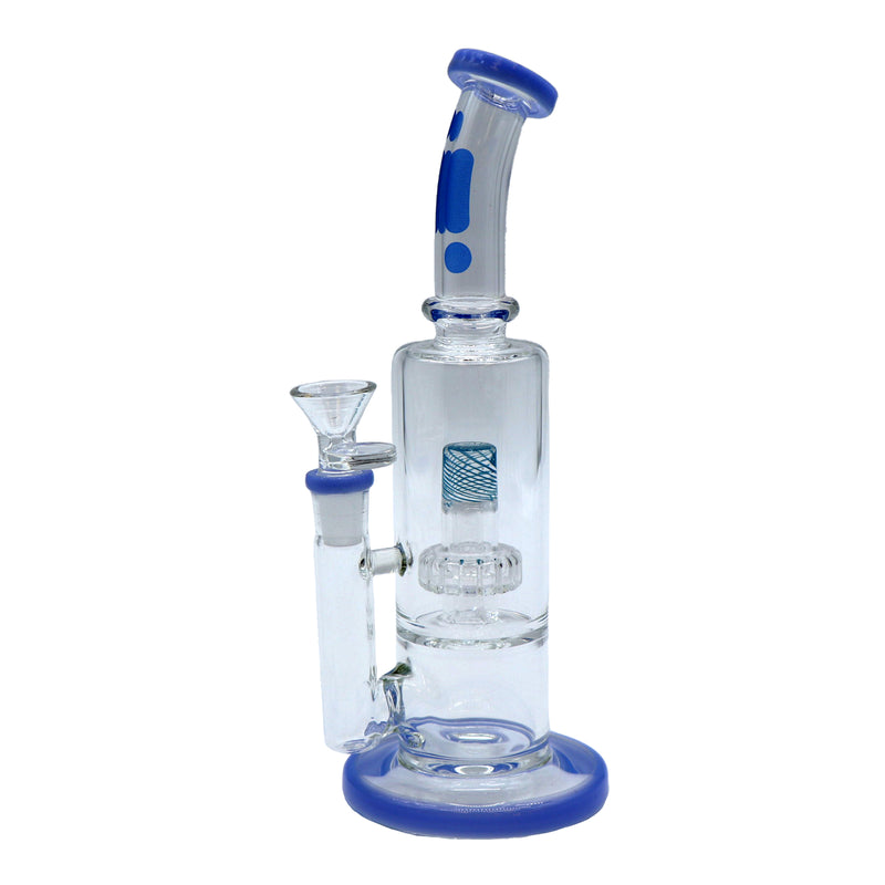 Infyniti 10" Bent Neck Bong with Barel Perc