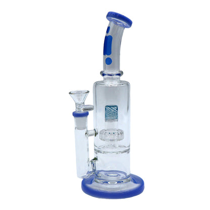 Infyniti 10" Bent Neck Bong with Barel Perc