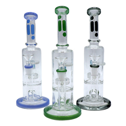 Infyniti 10" Bent Neck Bong with Barel Perc