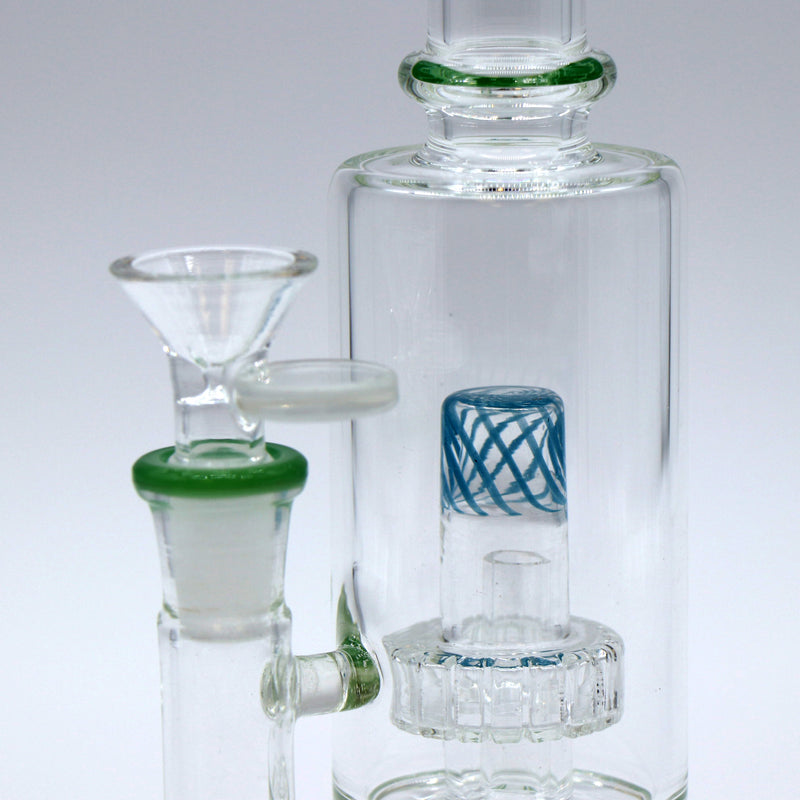 Infyniti 10" Bent Neck Bong with Barel Perc