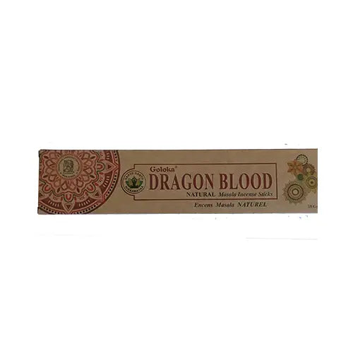 Goloka Organika – Dragon Blood 9″ Incense Sticks (15g)