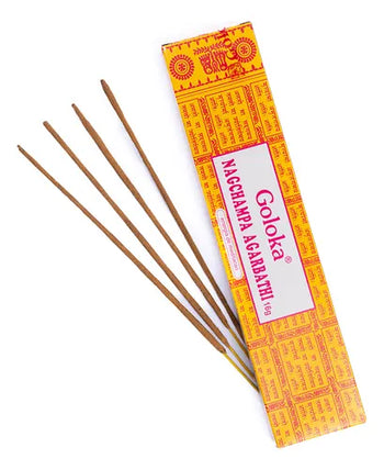 Goloka – Nag Champa 9″ Incense Sticks (15g)