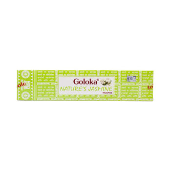 Goloka – Nature’s Jasmin 9″ Incense Sticks (15g)