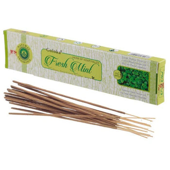 Goloka – Fresh Mint 9″ Incense Sticks (15g)