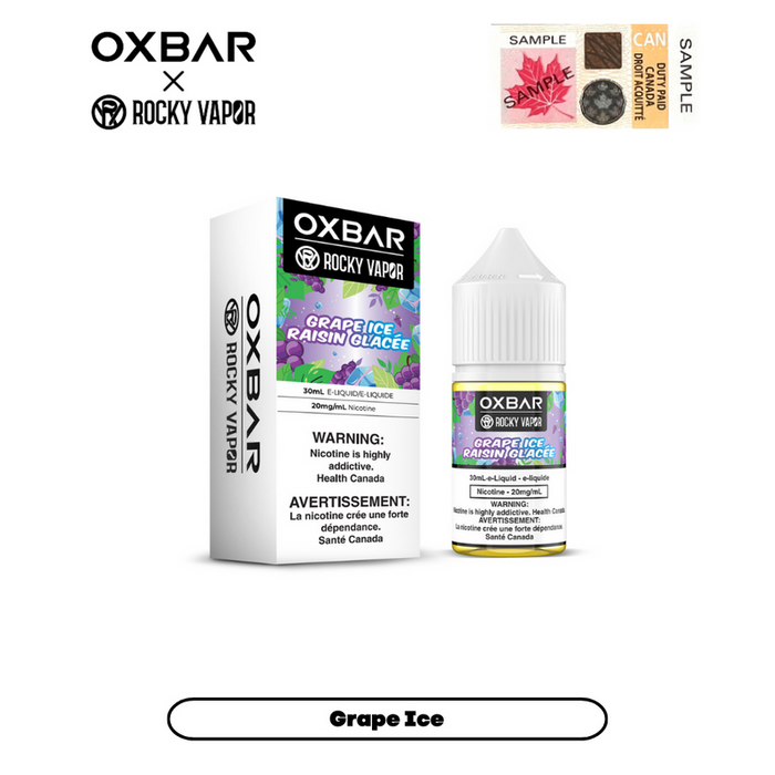 [CLEARANCE] Rocky Vapor x Oxbar E-Liquids - Grape Ice