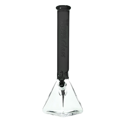 Hoss Glass - 18" 7mm Half Coloured Pyramid Beaker