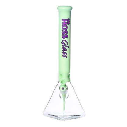 Hoss Glass - 18" 7mm Half Coloured Pyramid Beaker