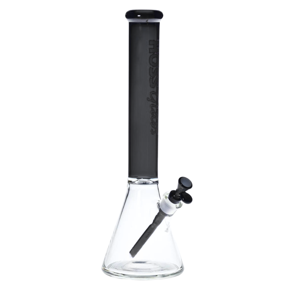 Hoss Glass - 18" 7mm Thick Beaker w/ Coloured Top