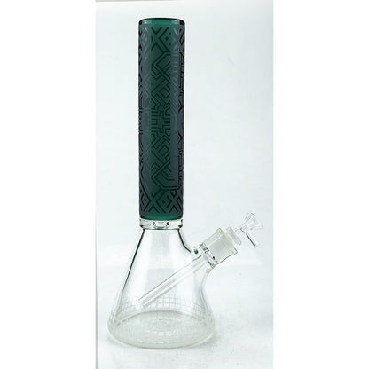 14″ 7mm Deep Sand Blasting Beaker w/ Colour Top