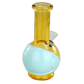 6" Round Base Mini Glass Bong