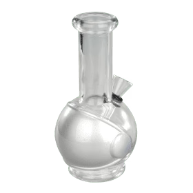 6" Round Base Mini Glass Bong