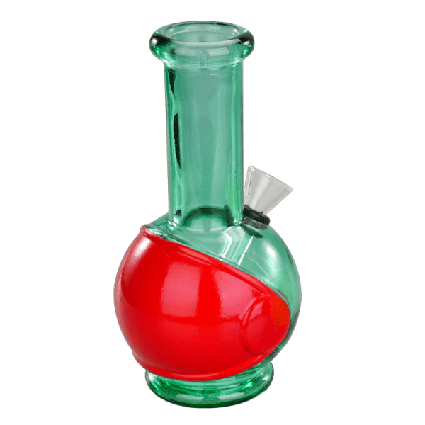 6" Round Base Mini Glass Bong