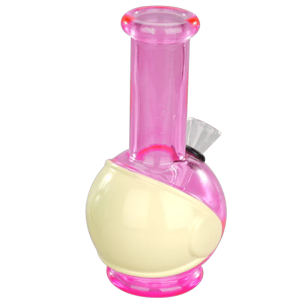 6" Round Base Mini Glass Bong